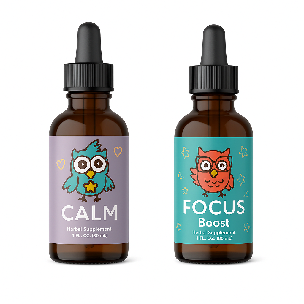 $20 Bundle Discount - Focus & Calm Combo – Support for Attention & Relaxation 60ml (30ml each)🌟🧠