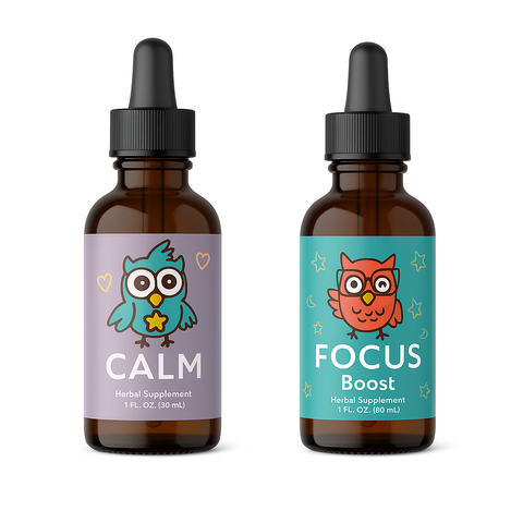 $20 Bundle Discount - Focus & Calm Combo – Support for Attention & Relaxation 60ml (30ml each)🌟🧠