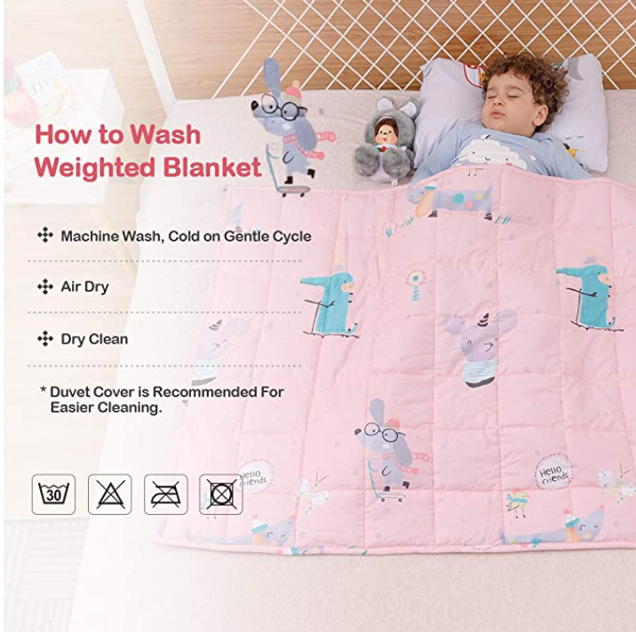 Washing weighted blanket with glass hotsell beads