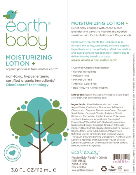 Earth Baby MOISTURIZING LOTION