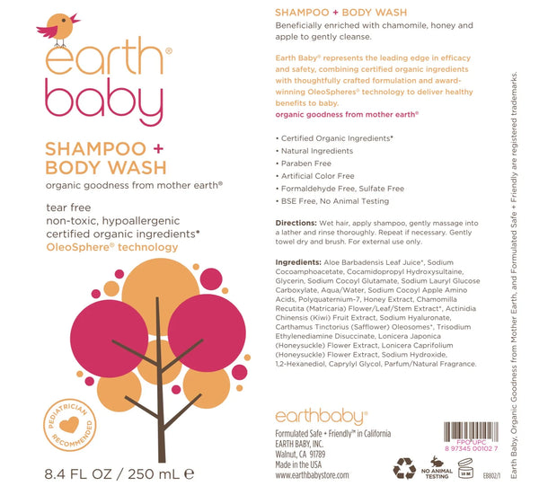 Earth Baby SHAMPOO + BODY WASH